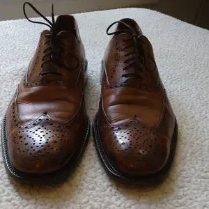 Zara Brown Leather Short Wing Brogue Shoes US 12 = EU 45 (Made in Spain) Zara | Shoes | Zara Brown Leather Short Wing Brogue Shoes Us  main image 3